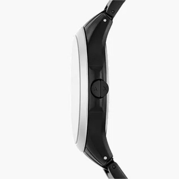 Armani Exchange Three-Hand Date Black Stainless Steel Watch - AX2439 - Picture 4 of 4